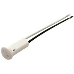 Ecola base G4 патрон керамический круглый торцевой с проводами 2*8cm (1 из уп. по  10) AB04LWPAY - фото 2482