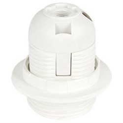 Ecola base Патрон  с кольцом E27 Белый (1 из ч/б уп. по 10) AB7SPWEAY - фото 2515