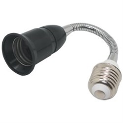 Ecola base Переходник гибкий с цоколя E27 на E27 150мм Черный A7F17BEAY - фото 2569