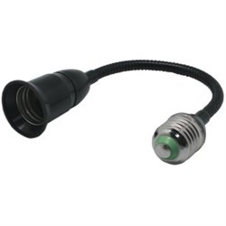 Ecola base Переходник гибкий с цоколя E27 на E27 300мм Черный A7L17BEAY - фото 2572