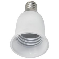 Ecola base Переходник с цоколя E14 на E27 Белый A4T14WEAY - фото 2576