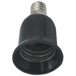 Ecola base Переходник с цоколя E14 на E27 Черный A4T17BEAY - фото 2579