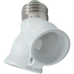 Ecola base Переходник с цоколя E27 на 2хE27 Белый A7T27WEAY - фото 2587