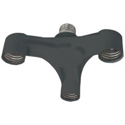 Ecola base Переходник с цоколя E27 на 3хE27 Широкий Черный A7T37BEAY - фото 2597