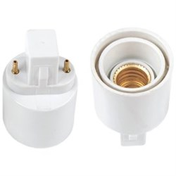 Ecola base Переходник с цоколя G23 на E14 Белый G23E4WEAY - фото 2622