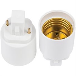 Ecola base Переходник с цоколя G24d на E27 Белый G24D7WEAY - фото 2624