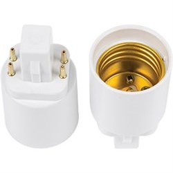 Ecola base Переходник с цоколя G24q на E27 Белый G24Q7WEAY - фото 2625