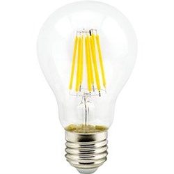 Ecola classic   LED Premium 10,0W A60 220-240V E27 4000K 360° filament прозр. нитевидная (Ra 80, 100 Lm/W, КП=0) 105x60 N7LV10ELC - фото 2749