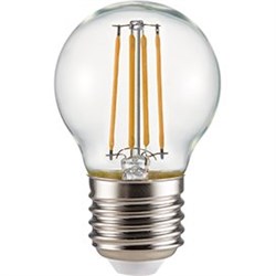 Ecola globe   LED Premium  6,0W G45 220V E27 4000K 360° filament прозр. нитевидный шар (Ra 80, 100 Lm/W, КП=0) 68х45 N7PV60ELC - фото 2845