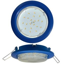 Ecola GX53 5355 Встраиваемый Легкий Синий (светильник) 25x106 FL5355ECD - фото 2974