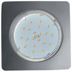 Ecola GX53 5357 Встраиваемый Легкий квадратный Серебро (светильник) 107x25 FS5357ECD - фото 2982