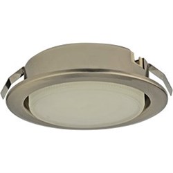 Ecola GX53 DL Светильник Встраиваемый (для твер. пов. и мебели) Сатин-Хром  28х93 FS53DLECC - фото 2993