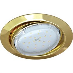 Ecola GX53 FT9073 светильник встраиваемый поворотный золото 40x120 FG5390ECB - фото 3026