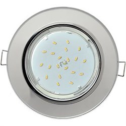 Ecola GX53 H4 5310 Glass Стекло Круг  хром - хром (зеркальный)  (светильник)  38x126 (к+) FM53RNECH - фото 3058