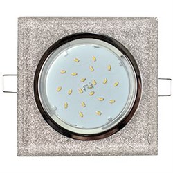 Ecola GX53 H4 5311 Glass Стекло Квадрат скошенный край Хром - серебряный блеск 38x120x120 (к+) FS53SNECH - фото 3066