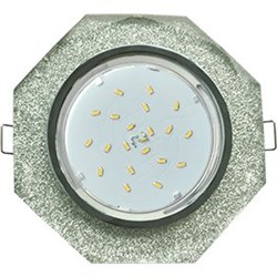 Ecola GX53 H4 5312 Glass Стекло 8-угольник с прямыми гранями хром - серебряный блеск 38x133 (к+) FS538AECH - фото 3075