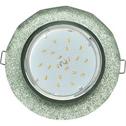 Ecola GX53 H4 5313 Glass Стекло Круг с вогнутыми гранями хром - серебряный блеск 38x126 (к+) FS53RCECH - фото 3084
