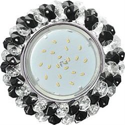 Ecola GX53 H4 5341 Glass Круглый с хрусталиками Прозрачный и Черный /Хром 56x120 (к+) FB53RYECB - фото 3108
