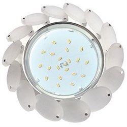 Ecola GX53 H4 5342 Glass Круглый с большими хрусталиками Матовый/Хром 56x125 (к+) FN53RVECB - фото 3111