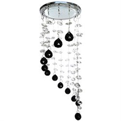Ecola GX53 H4 5354 Glass Круг "Хрустальная нить" Прозрачный и Черный / Хром 330x105 (к+) FX53RVECB - фото 3139