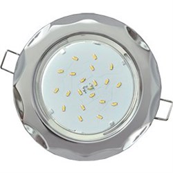 Ecola GX53 H4 9014 светильник встраив. без рефл. "Звезда"  Хром 38x116 (к+) FC81H4ECB - фото 3199