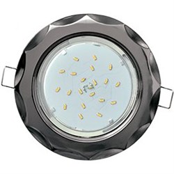 Ecola GX53 H4 9014 светильник встраив. без рефл. "Звезда"  Черный хром 38x116 (к+) FB81H4ECB - фото 3203