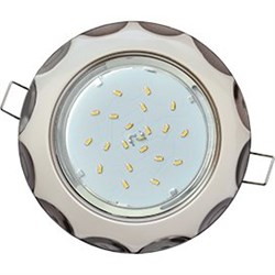 Ecola GX53 H4 9014 светильник встраив. без рефл. "Звезда" жемчуг-черный хром 38x116 (к+) FO81H4ECB - фото 3207