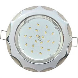Ecola GX53 H4 9014 светильник встраив. без рефл. "Звезда" хром-жемчуг 38x116 (к+) FX81H4ECB - фото 3216