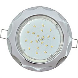 Ecola GX53 H4 9014 светильник встраив. без рефл. "Звезда" хром-серебро 38x116 (к+) FH81H4ECB - фото 3218