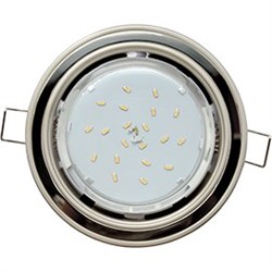 Ecola GX53 H4 9022 светильник встраив. без рефл. 2 цв. жемчуг-черный хром-жемчуг 38х106 (к+) FK53H4ECB - фото 3234