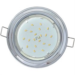 Ecola GX53 H4 9022 светильник встраив. без рефл. 2 цв. серебро-хром-серебро 38х106 (к+) FH53H4ECB - фото 3241
