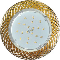 Ecola GX53 H4 DL5381  светильник встраив. без рефл. Сетка матовое Золото/Алюм 20x110 (к+) FG5381ECB - фото 3264