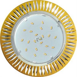 Ecola GX53 H4 DL5383  светильник встраив. без рефл. Рифленые реснички матовое Золото/Алюм 20x110 (к+) FG5383ECB - фото 3268