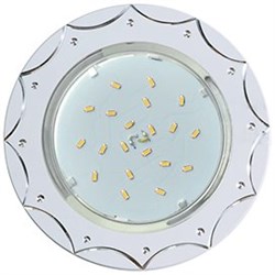 Ecola GX53 H4 DL5384  светильник встраив. без рефл. Звезда Белый/Алюм 20x110 (к+) FW5384ECB - фото 3271