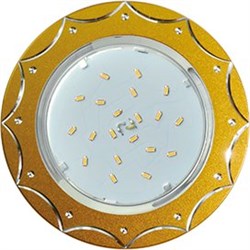 Ecola GX53 H4 DL5384  светильник встраив. без рефл. Звезда матовое Золото/Алюм 20x110 (к+) FG5384ECB - фото 3272