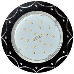 Ecola GX53 H4 DL5384  светильник встраив. без рефл. Звезда Черный/Алюм 20x110 (к+) FB5384ECB - фото 3274