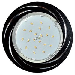 Ecola GX53 H4 DL5386  светильник встраив. без рефл. Вихрь Черный/Алюм 20x110 (к+) FB5386ECB - фото 3282