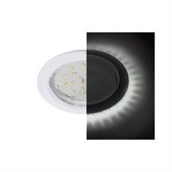 Ecola GX53 H4 LD5300 светильник встраив. без рефл. с подсветкой Белый 48x106 (к+) SW53LDEFB - фото 3304