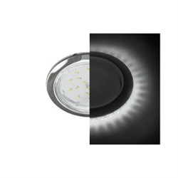 Ecola GX53 H4 LD5300 светильник встраив. без рефл. с подсветкой Хром 48x106 (к+) SC53LDEFB - фото 3308