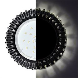 Ecola GX53 H4 LD5361 Glass Круг с прозр. стразами Гребенка с подсветкой/фон черн./центр.часть хром 52x120 (к+) SX53RCEFB - фото 3360