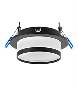 Ecola GX53 H4 SP5372 светильник встраив. Спот с полосой Черный матовый с матовым рассеивателем 110х65 (к+) SR532BECB - фото 3385
