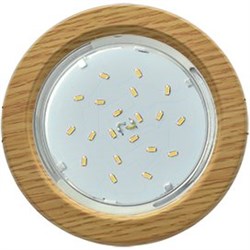 Ecola GX53 H4 светильник встраив. без рефл.  дерево Ясный Дуб 38x106 (к+) SK53H4ECB - фото 3390