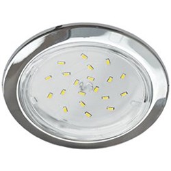 Ecola GX53 H4-GL светильник встраив. без рефл. глубокий Хром 48x106 (к+) FC53GLECB - фото 3414