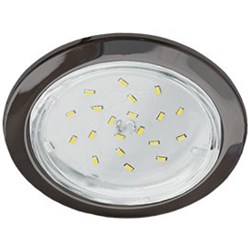 Ecola GX53 H4-GL светильник встраив. без рефл. глубокий Черный хром 48x106 (к+) FB53GLECB - фото 3417