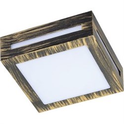 Ecola GX53 LED 3082W светильник накладной IP65 матовый Квадрат металл. 1*GX53 Черненая бронза 136x136x55 FN53SSECH - фото 3427
