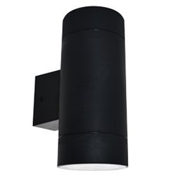 Ecola GX53 LED 8013A светильник накладной IP65 прозрачный Цилиндр легкий 2*GX53 Черный 205x140x90 PB53C2ECH - фото 3442