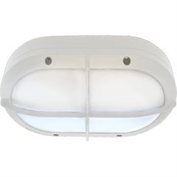 Ecola GX53 LED B4148S светильник накладной IP65 матовый Овал с решеткой алюмин. 2*GX53 Белый 215x135x65 FW53LSECS - фото 3459