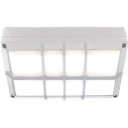 Ecola GX53 LED B4158S светильник накладной IP65 матовый Прямоугольник с решеткой алюмин. 2*GX53 Белый 215x135x65 FW53RSECS - фото 3463