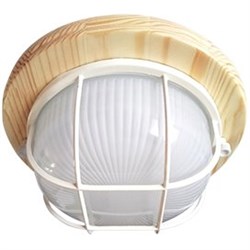 Ecola GX53 LED НБО-03-60-012 светильник Круг накладной IP65 дерево Клен 1*GX53 матовый с решеткой 220х84 TP53R4ECA - фото 3468