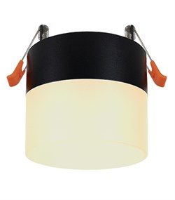 Ecola GX53 SP5373 светильник встраив. Спот без обода c матовым рассеивателем Черный матовый 83х87 (к+) SR533BECB - фото 3476